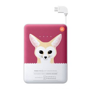 Powerbank 11 300 mAh Violet with Fox