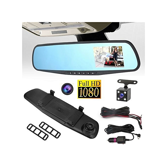 Caméra Voiture Rétroviseur Double Caméra FULL HD