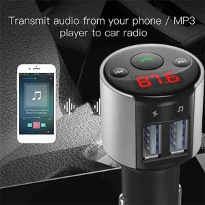 Transmetteur FM de voiture sans fil compatible Bluetooth 5.0