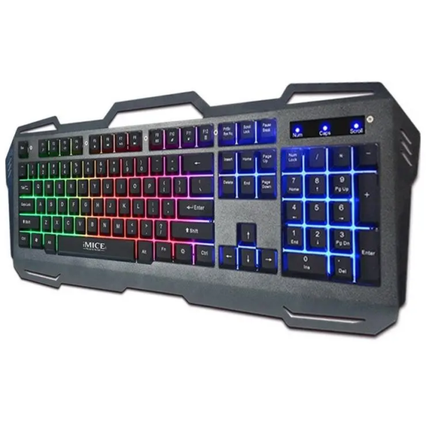 IMICE AK-400 104 TOUCHES CLAVIER DE JEU À RÉTROÉCLAIRAGE COLORÉ