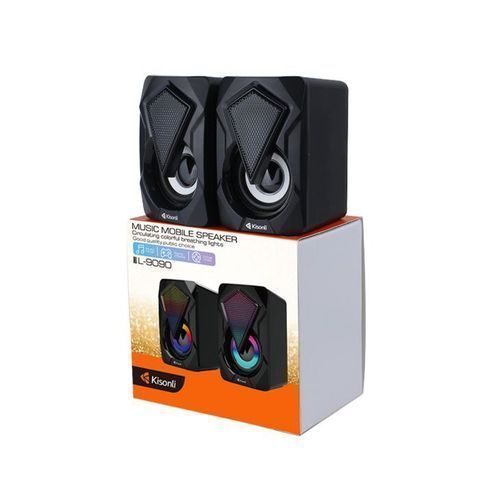 Kisonli Haut-parleur Multimédia haute qualité Oridinateur PC Smartphones – Image 2